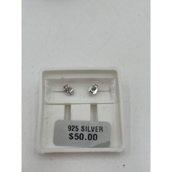 Pink Silver Elephant Stud Earrings Rhinestone Detail Enamel 925 - Picture 3 of 3